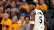 Minnesota Timberwolves guard Anthony Edwards on May 12, 2025.
