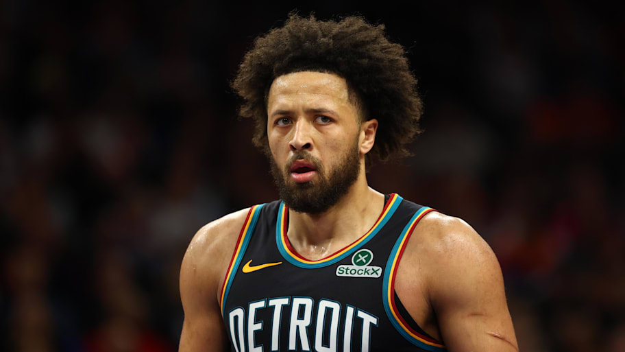 Pistons guard Cade Cunningham against the Phoenix Suns.