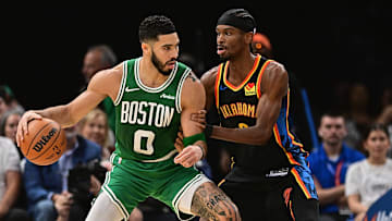 Boston Celtics, Oklahoma City Thunder, Jayson Tatum, Derrick White, Jrue Holiday, Shai Gilgeous-Alexander, Jaylen Brown