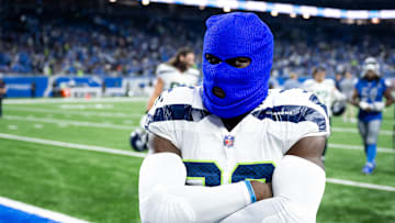 Jerrick Reed II of the Seattle Seahawks