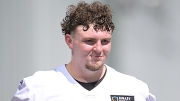 May 9, 2025; Berea, OH, USA; Cleveland Browns defensive tackle Mason Graham (94) walks off the field after rookie minicamp at CrossCountry Mortgage Campus. Mandatory Credit: Ken Blaze-Imagn Images