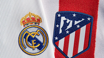 The Real Madrid and Atlético Madrid Club Badges