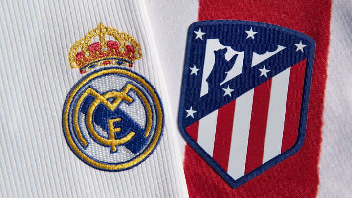 The Real Madrid and Atlético Madrid Club Badges