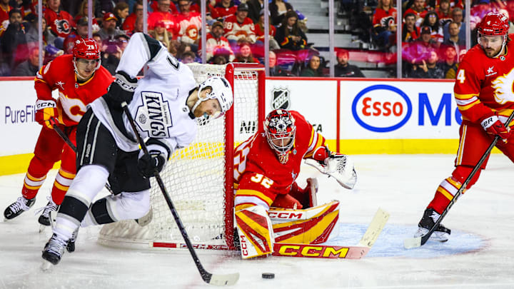 The Kings will host the Flames in NHL action on Wednesday night.