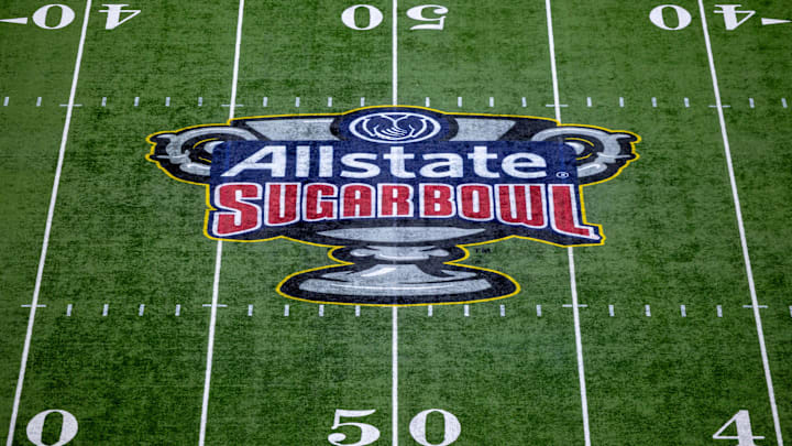 Jan 1, 2024; New Orleans, LA, USA; A general view of the 2024 Sugar Bowl college football playoff