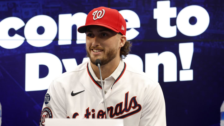 Jul 22, 2023; Washington, District of Columbia, USA; Washington Nationals first round draft pick