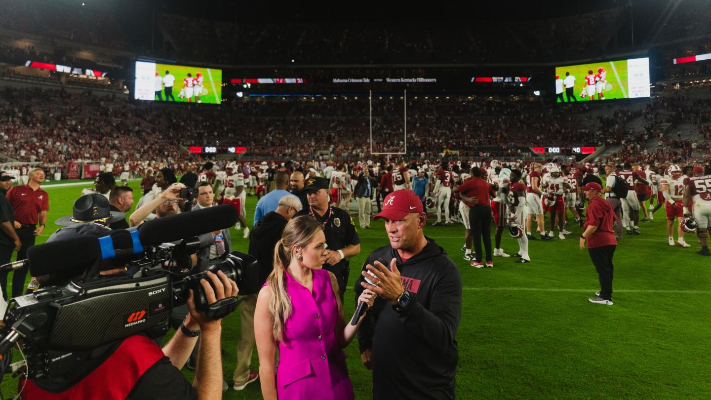 Kalen DeBoer on Alabama Football’s blowout win over Western Kentucky