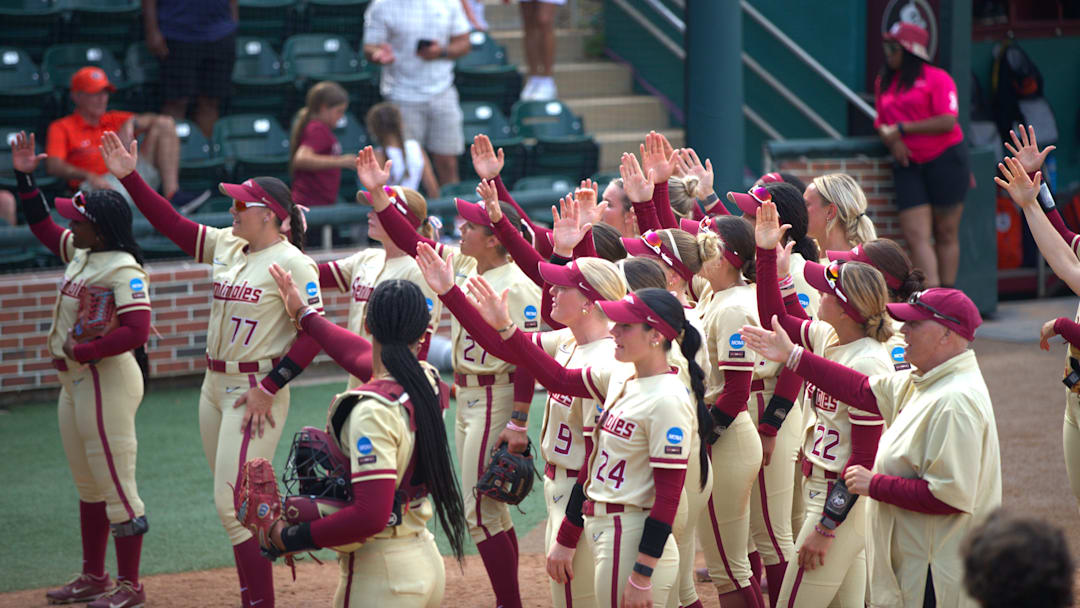 Florida State softball beat Auburn 4-0 to win the NCAA Tallahassee Regional title on Sunday, May 18, 2025 at Seminole Softball Complex
