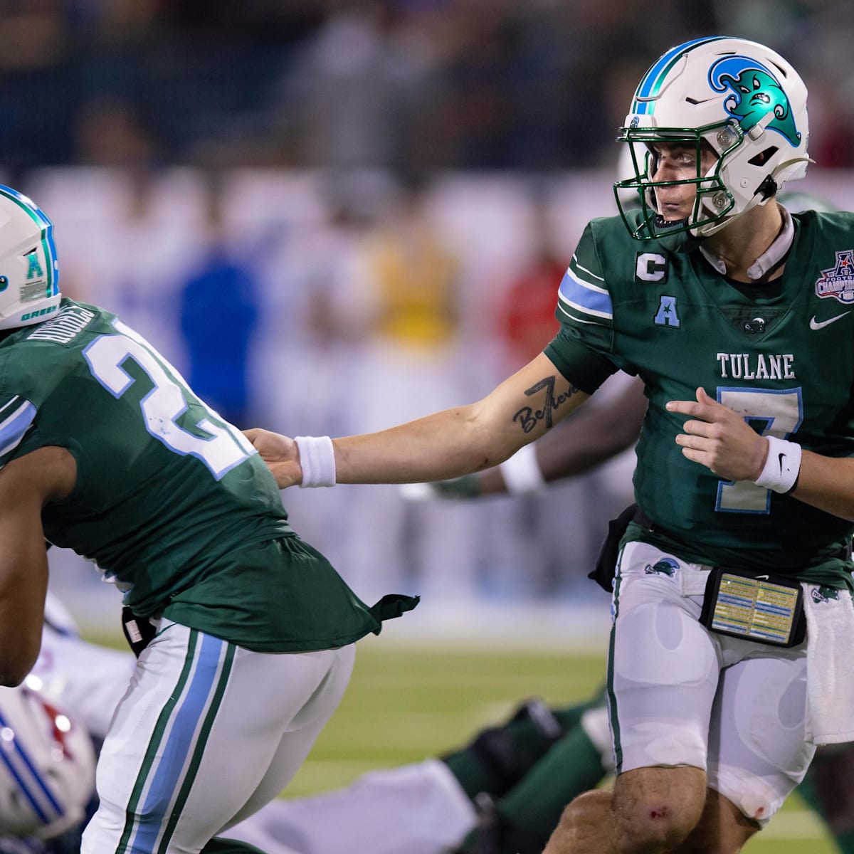 Look Tulane Football Uniform Combinations in EA College Football 25