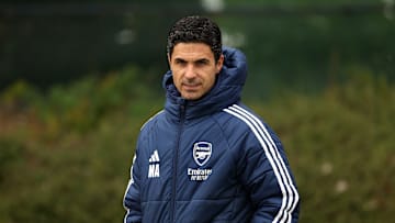 Arsenal FC Training Session And Press Conference - UEFA Champions League 2024/25 Semi Final Second