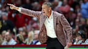 Nov 13, 2025; Tuscaloosa, Alabama, USA; Alabama Crimson Tide head coach Nate Oats calls a play during the second half against the Purdue Boilermakers at Coleman Coliseum. Mandatory Credit: David Leong-Imagn Images