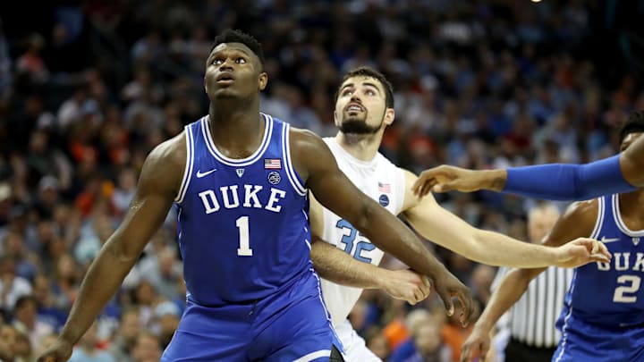 ACC Basketball Tournament - Semifinals; Duke basketball star Zion Williamson plays against the North Carolina basketball team