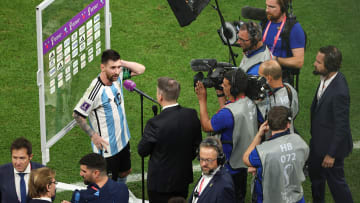 Lionel Messi im Fokus