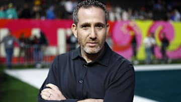  Philadelphia Eagles general manager Howie Roseman looks on during Super Bowl LIX Opening Night at Ceasars Superdome.