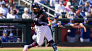 Miami Marlins First Baseman Deyvison De Los Santos 