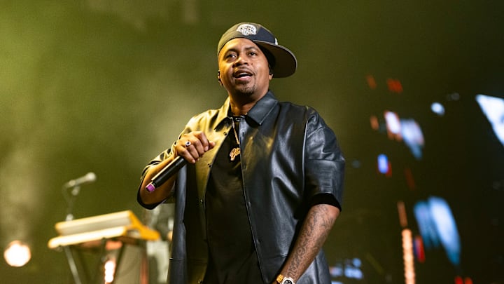 Nas performing at the 2025 Essence Festival Of Culture