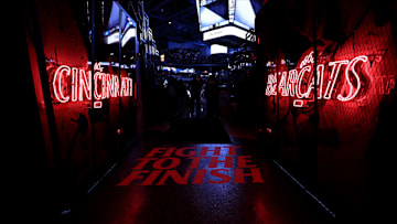 Feb 17, 2019; Cincinnati, OH, USA; A view of the player tunnel prior to the game of the Wichita State Shockers against the Cincinnati Bearcats at Fifth Third Arena. Mandatory Credit: Aaron Doster-Imagn Images