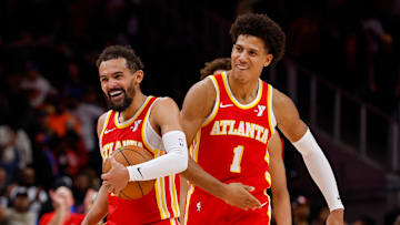Hawks Co-stars Trae Young & Jalen Johnson.