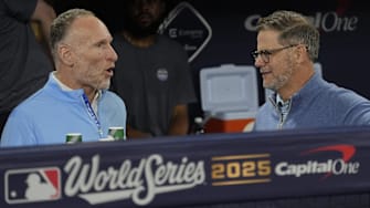 Toronto Blue Jays President and CEO Mark Shapiro and Executive Vice President, Baseball Operations and General Manager Ross Atkins