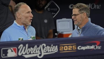 Toronto Blue Jays President and CEO Mark Shapiro and Executive Vice President, Baseball Operations and General Manager Ross Atkins