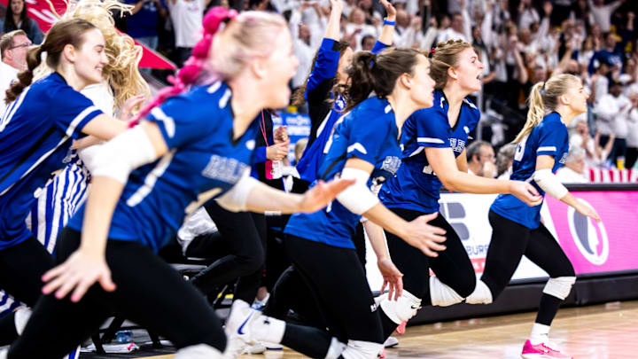 Ankeny Christian earned a spot in the Class 1A state volleyball semifinals with a win Tuesday in Coralville. They are the two-time defending state champions. Ankeny Christian earned a spot in the Class 1A state volleyball semifinals with a win Tuesday in Coralville. They are the two-time defending state champions.