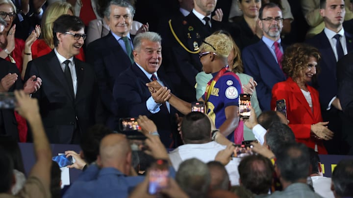 Lamine Yamal played a key role in Barcelona's La Liga title win. Lamine Yamal played a key role in Barcelona's La Liga title win.