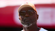 Tampa Bay Buccaneers head coach Todd Bowles looks on before a game against the New York Jets