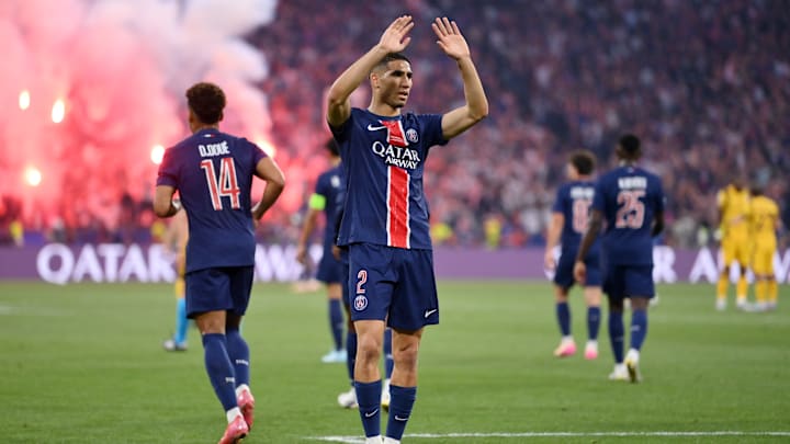 Achraf Hakimi a ouvert le score dans cette finale de Ligue des Champions. Achraf Hakimi a ouvert le score dans cette finale de Ligue des Champions.
