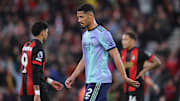 Saliba was sent off
