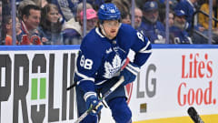 William Nylander skates along the boards