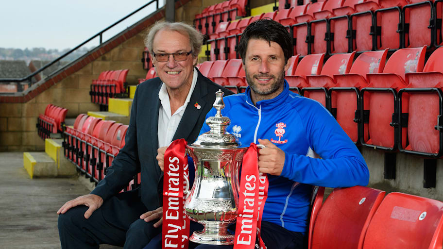 Lincoln City chairman Bob Dorrian (left) and Lincoln City manager Danny Cowley.