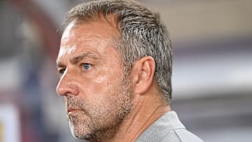 Hansi Flick lors de la rencontre entre l'AS Monaco et le FC Barcelone