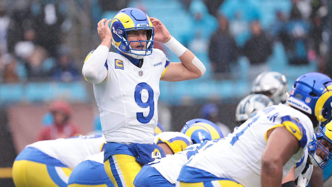 Rams quarterback Matthew Stafford leads the NFL with 32 touchdown passes.