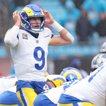 Rams quarterback Matthew Stafford leads the NFL with 32 touchdown passes.