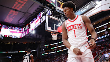 The Houston Rockets' Amen Thompson is ready for regular season play