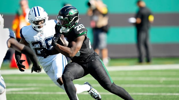 New York Jets running back Breece Hal