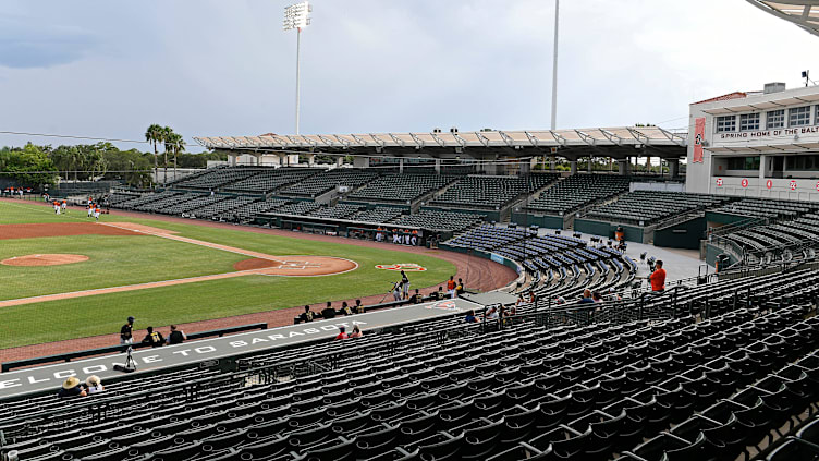 The Florida Complex League (FCL) Orioles played their first night game against the (FCL) Pirates at