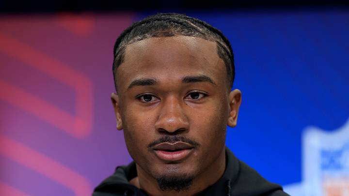 Tory Horton at the 2025 NFL Scouting Combine