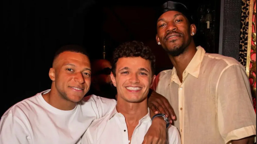 Kylian Mbappe hung out with Lando Norris and Jimmy Butler