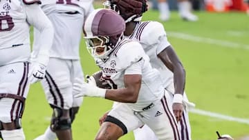Mississippi State running back during Sunday scrimmage in Starkville, Miss.