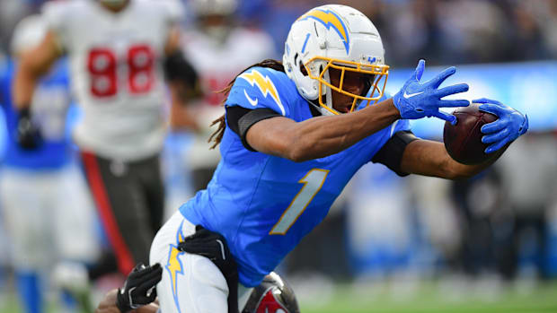 Los Angeles Chargers receiver Quentin Johnston.