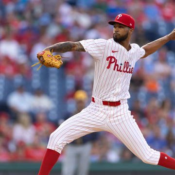 Philadelphia Phillies pitcher Cristopher Sanchez (61) throws a pitch during the first inning against the Milwaukee Brewers at Citizens Bank Park on June 4.