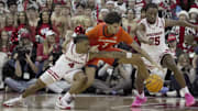Wisconsin guard Kamari McGee (4) and guard Jphn Blackwell (25) guard Illinois forward Will Riley (7) during the second half of their game Tuesday, February 18, 2025 at the Kohl Center in Madison, Wisconsin. Wisconsin beat Illinois 95-74.

Mark Hoffman/Milwaukee Journal Sentinel Mandatory Credit:  Mark Hoffman/USA TODAY NETWORK via Imagn Images