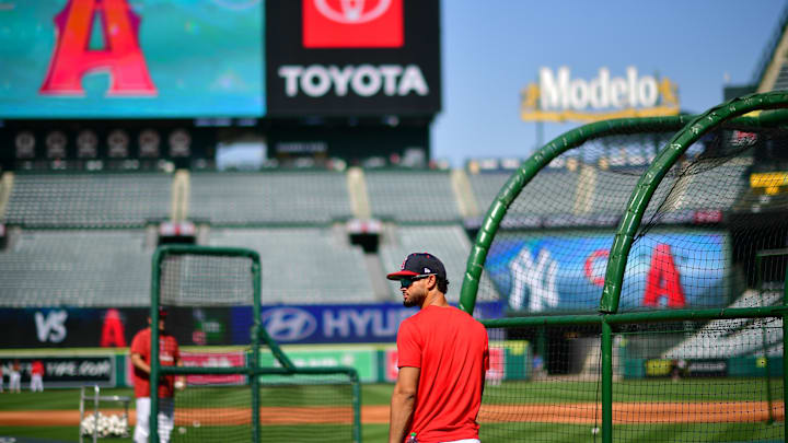 Matthew Lugo before a game against the Yankees. Matthew Lugo before a game against the Yankees.