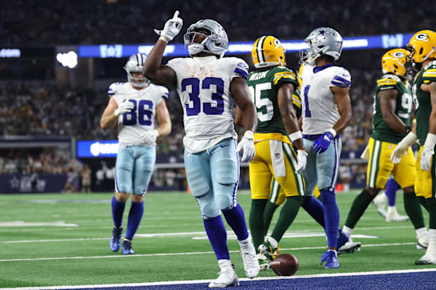 Dallas Cowboys running back Javonte Williams. 