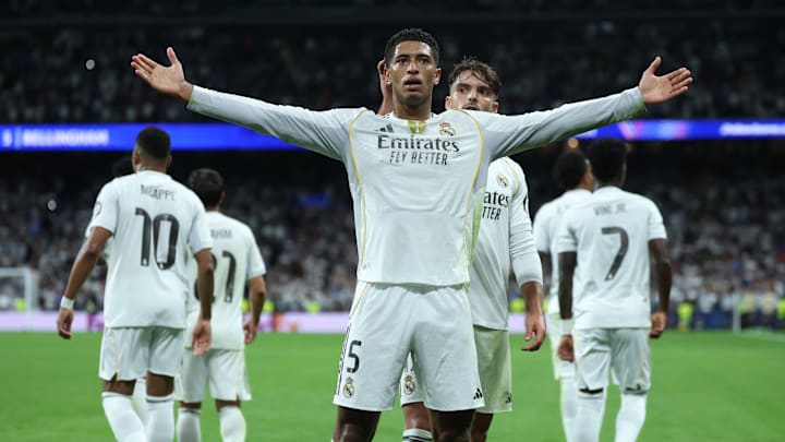 Bellingham marca e garante 100% do Real Madrid na fase de liga Bellingham marca e garante 100% do Real Madrid na fase de liga