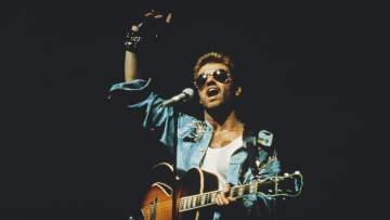 George Michael performs during his "Faith World Tour."