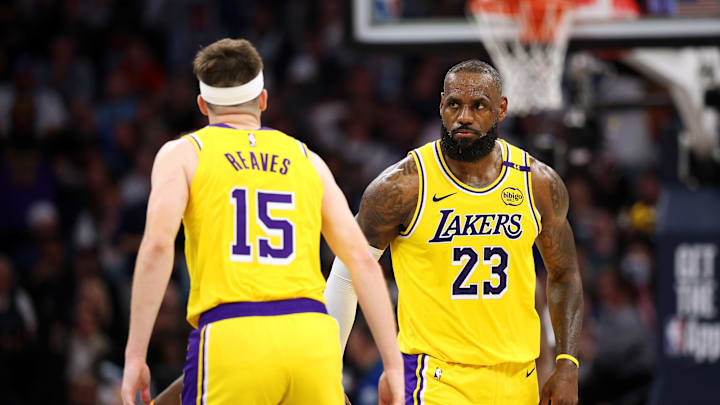 LeBron James, Austin Reaves, Los Angeles Lakers