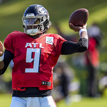 Michael Penix Jr. has improved upon some of his natural ability going into his second year as the quarterback of the Falcons.