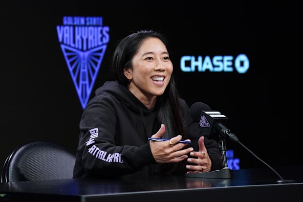 Golden State Valkyries head coach Natalie Nakase